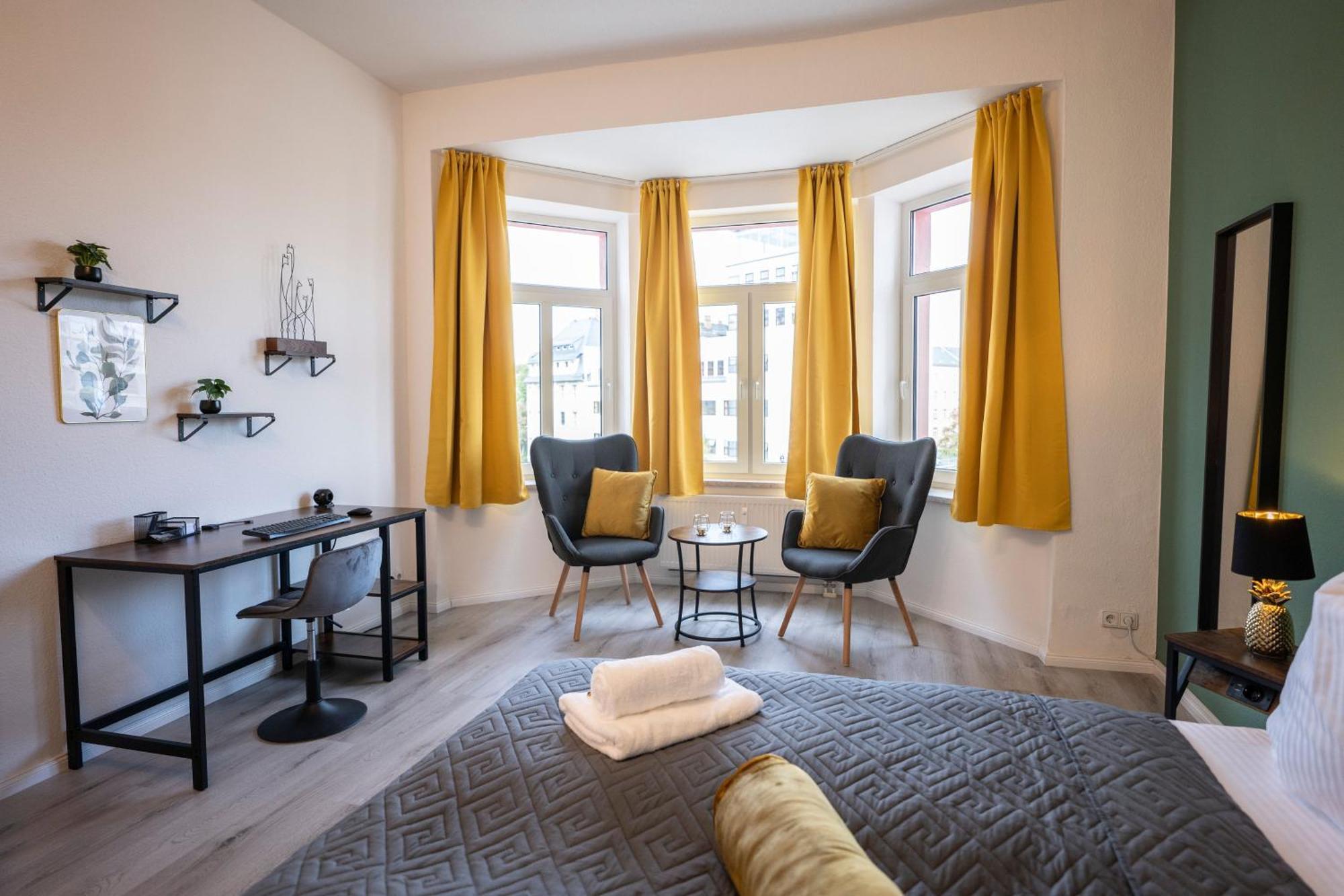 Loh9 - Das Apartment Im Citycenter - Parkplatz - Wlan - Aufzug Chemnitz Buitenkant foto